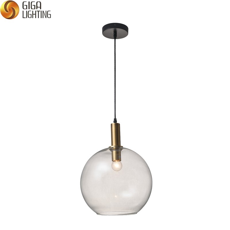 CE modern glass pendant lighting decorative chandelier Restaurant interior kitchen LED pendants decorative glass chandelier Restaurant interior decorations with lights D0643-D25 modern glass pendant lamp from China manufacturer
