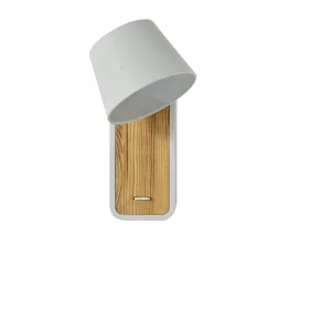110V 240V CB EMC 6W metal woodenrain finish LED Wall Light with knife switch