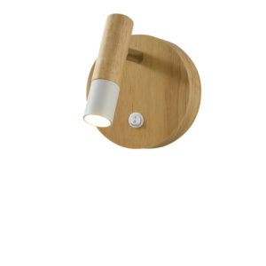 nordic led wall lamp with switch wooden and iron mixed bedroom corridic public area Industrial Wall LightIndustrial Wall Light from China manufacturer