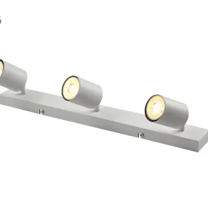 CE 3 Way GU10 6W Ceiling Light Fitting, Spot Light Ceiling Spotlight Swiveling Lamp Light Bases Angle Adjustable for Kitchen Bedroom Living Room and Showroom homeoffice building