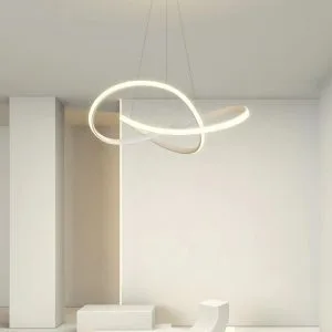 CB EMC Simple Modern art Led Circular Chandeliers producer